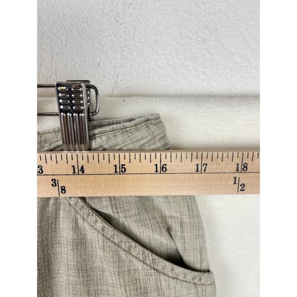 Woolrich Boho embroidered khaki crop pants coastal lagen size 12‎ - Picture 4 of 8